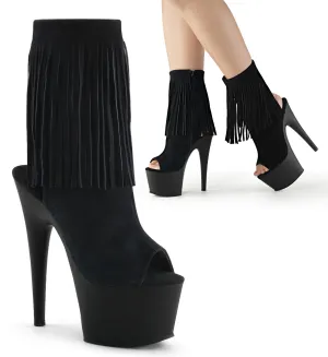 ADORE-1019 Pleaser Shoes Fringe Open Toe Stripper Boots