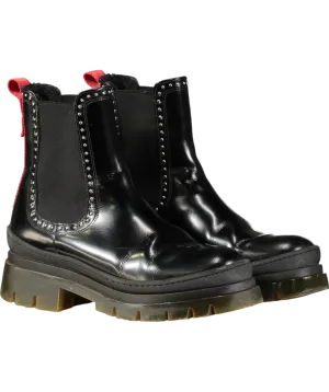 Camilla Elphick Black Leather Maddison Ankle Boots UK 5 EU 38 