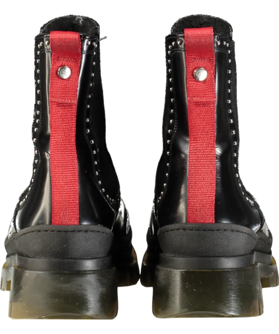 Camilla Elphick Black Leather Maddison Ankle Boots UK 5 EU 38 