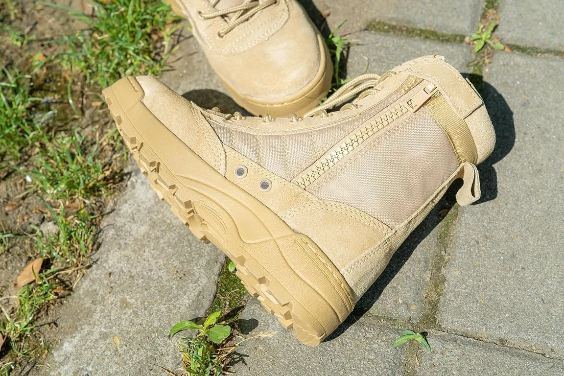 Camp Waterproof Anti-collision Non-slip Desert Boots,Men's Military Tactical Boots with Side Zipper