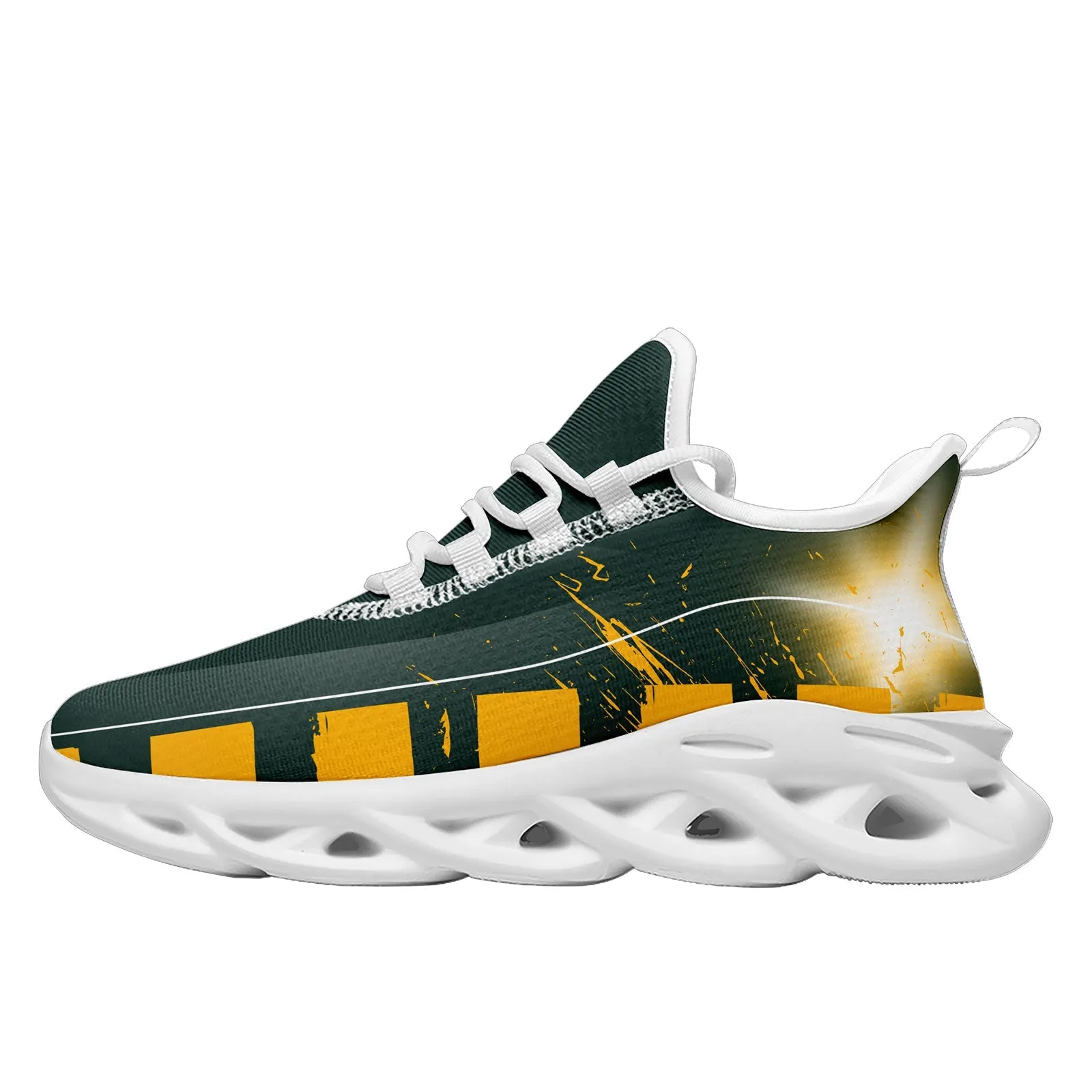 Custom Green Yellow Green Bay Maxsoul Shoes Personalized Sneaker FN003-D020260-13 Custom Online