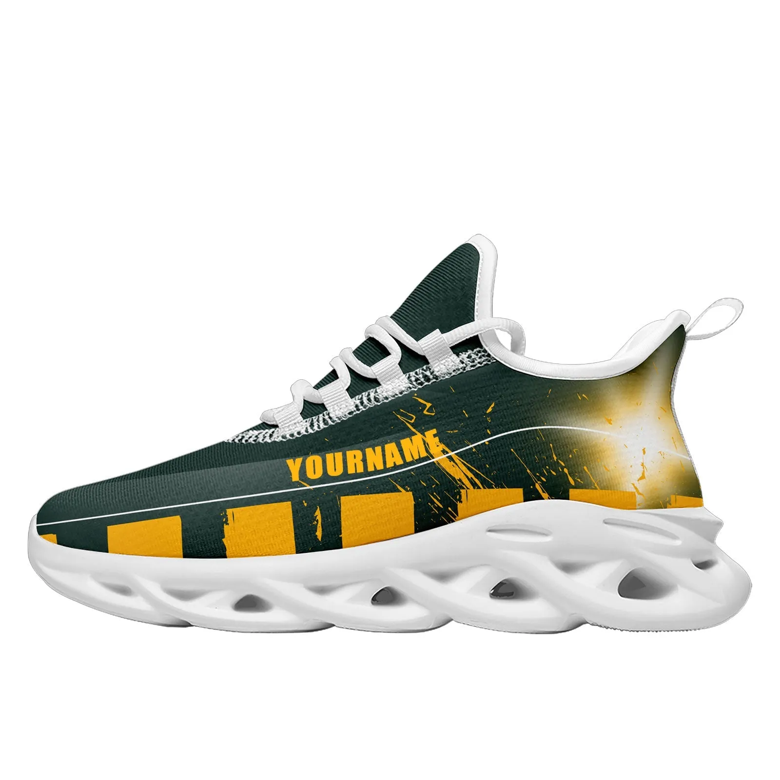 Custom Green Yellow Green Bay Maxsoul Shoes Personalized Sneaker FN003-D020260-13 Custom Online