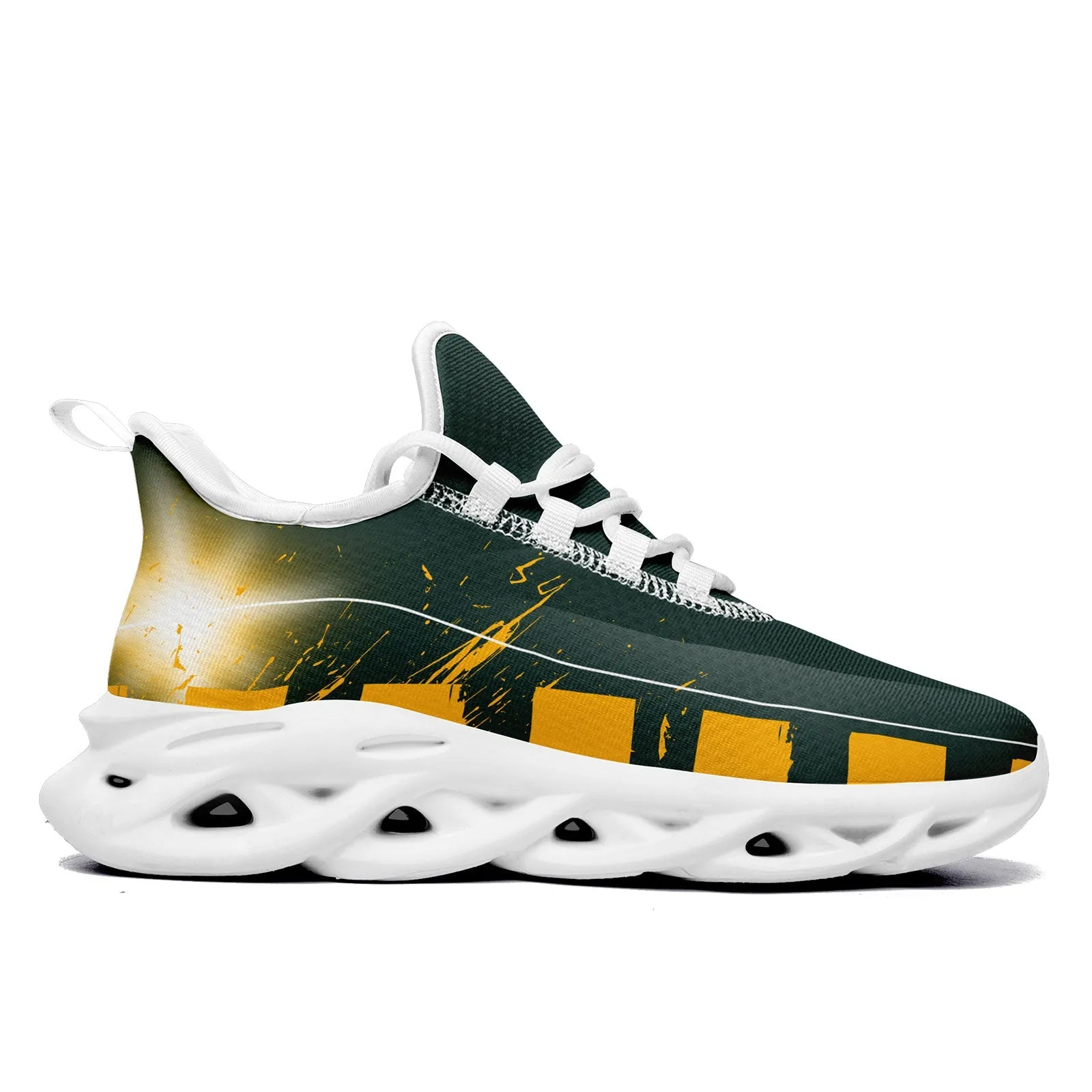 Custom Green Yellow Green Bay Maxsoul Shoes Personalized Sneaker FN003-D020260-13 Custom Online