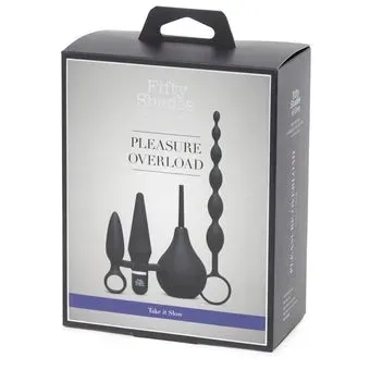 Fifty Shades of Grey Pleassure Overload Take it Slow Anal Kit (4 Piece) Blk****