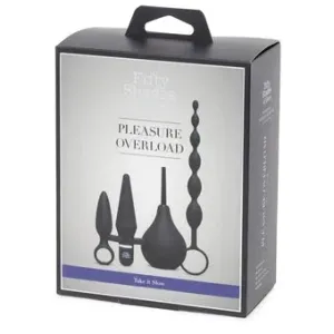 Fifty Shades of Grey Pleassure Overload Take it Slow Anal Kit (4 Piece) Blk****