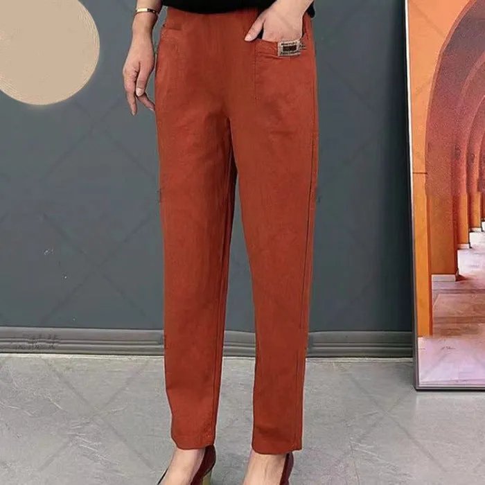 Hot Sale 49% OFFWomen's Elastic Waist Cotton Pants