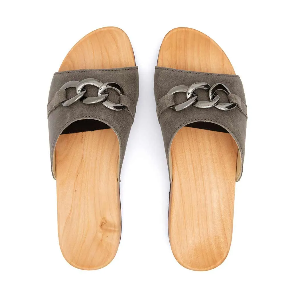 Lina Damen Clog Pantolette woody®