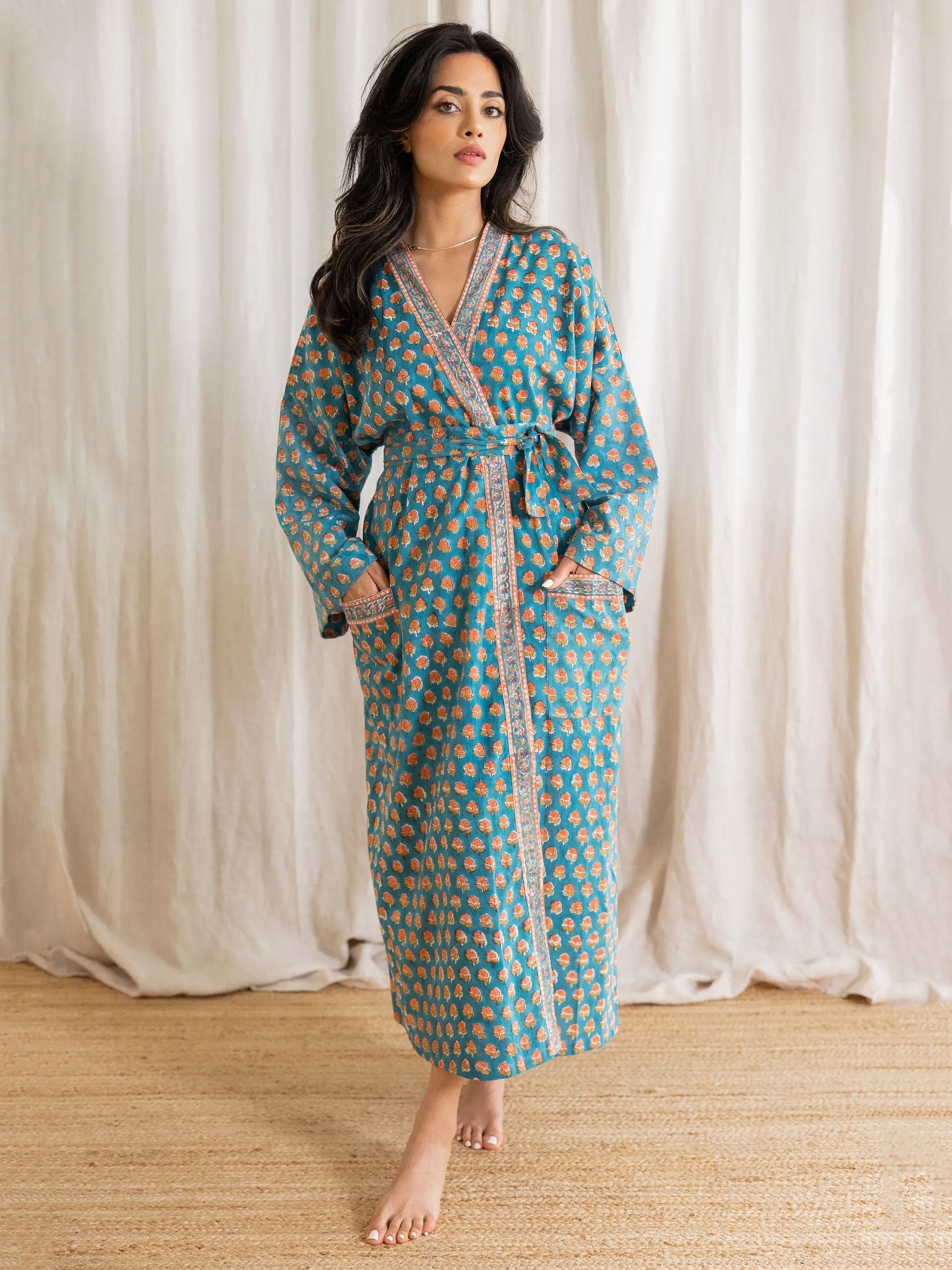 Mandi Block Printed Robe