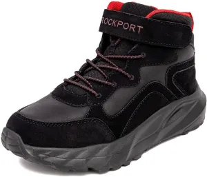 Rockport Boys Kids Hiking Boots  Youth High Top Outdoor Sneakers with Cushioned Insole  Durable Trail Shoes