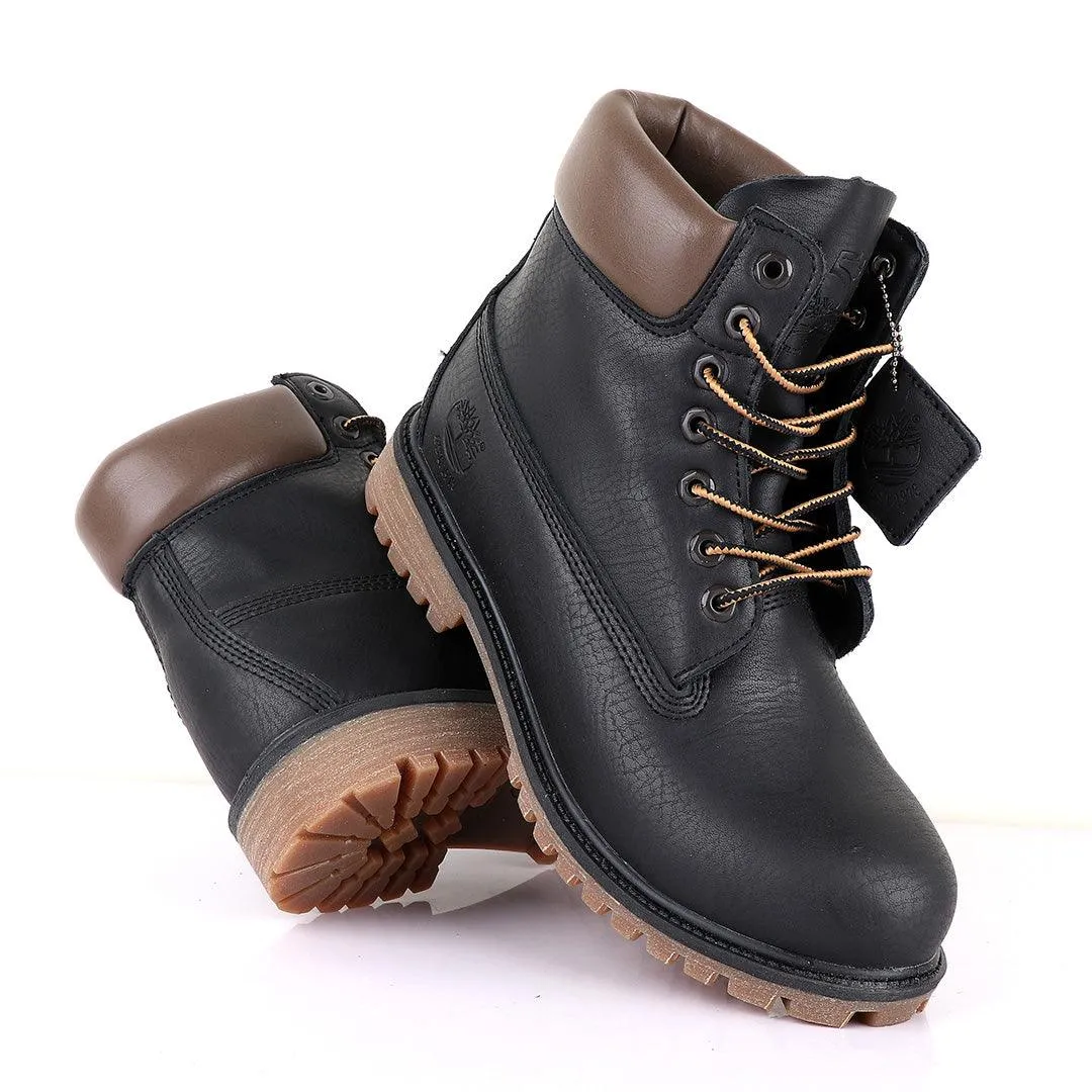 Timberland 6 Classic Black Leather Boots