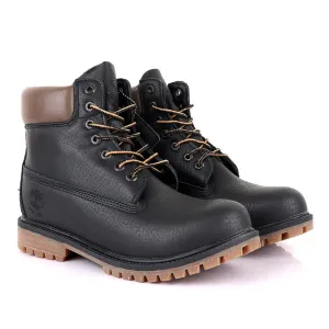 Timberland 6 Classic Black Leather Boots