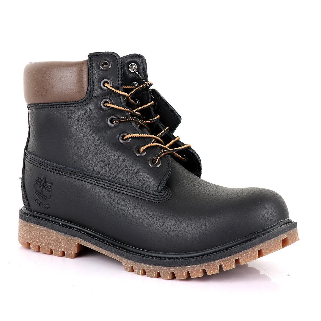 Timberland 6 Classic Black Leather Boots